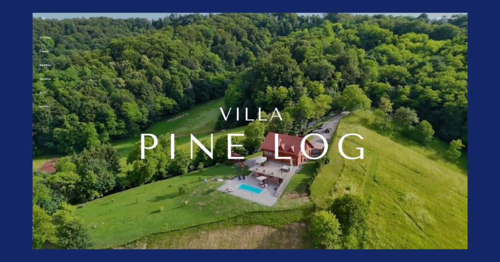 villa pine log